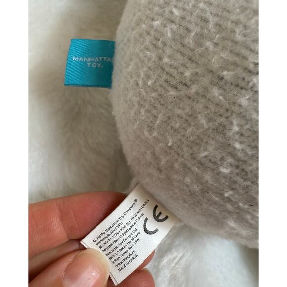 Manhattan Toy Company Sunny Bunny Embroidered Face Infant Safe Baby Lovey Rabbit - Picture 4 of 5